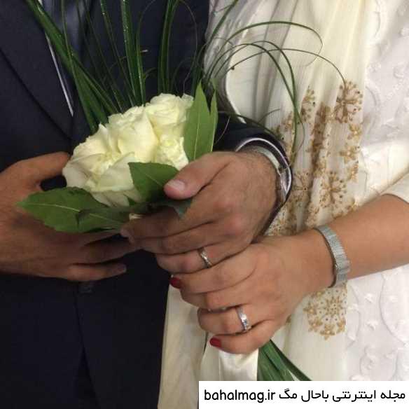 عکس دسته گل دست عروس و داماد