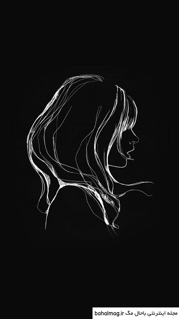 عکس سفید پروفایل