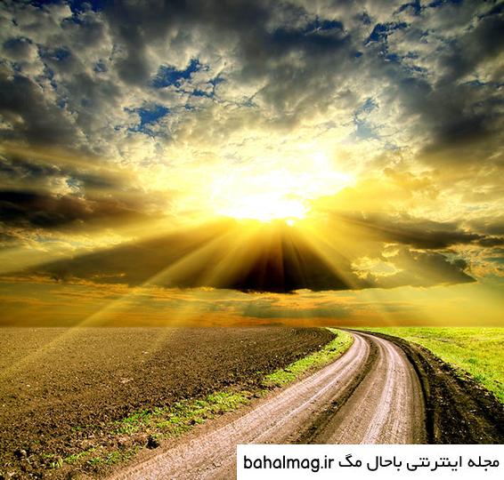 عکس از طلوع و غروب خورشید