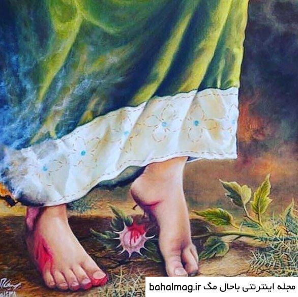 تصویر نقاشی حضرت رقیه