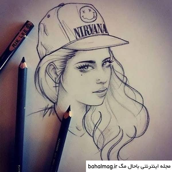 عکس دخترانه فانتزی اسپرت نقاشی