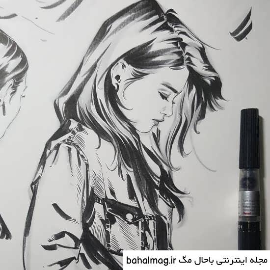 عکس نقاشی دخترانه اسپرت خاص