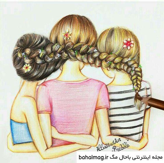 عکس نقاشی دخترانه نوجوان تازه