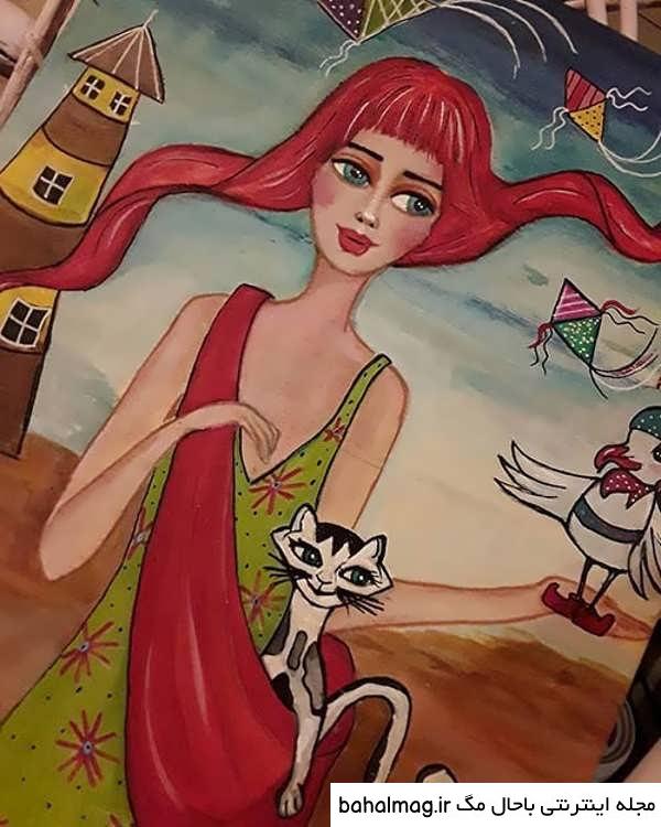 عکس نقاشی دخترانه نوجوان جدید