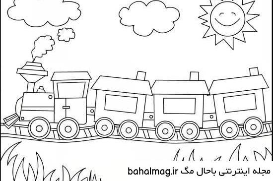 جالب ترین عکس نقاشی صورت قطار