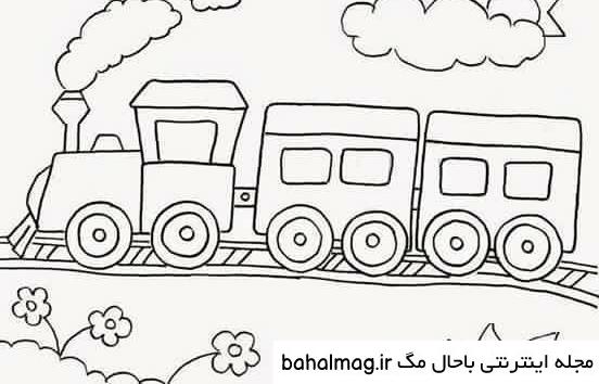 عکس نقاشی صورت قطار باحال مگ