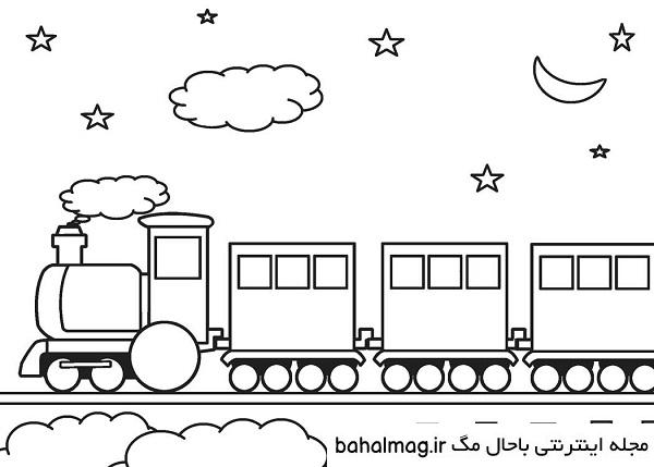 مجموعه عکس نقاشی صورت قطار