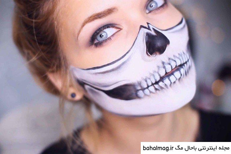 به روز ترین عکس نقاشی صورت هالووینی