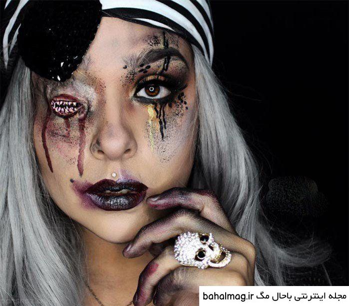عکس نقاشی صورت هالووین