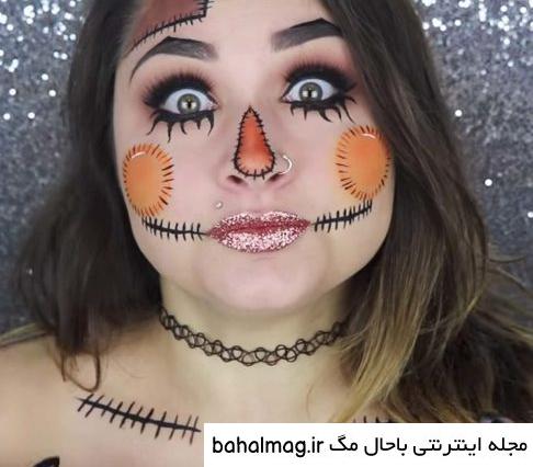 عکس نقاشی صورت هالووینی با کیفیت
