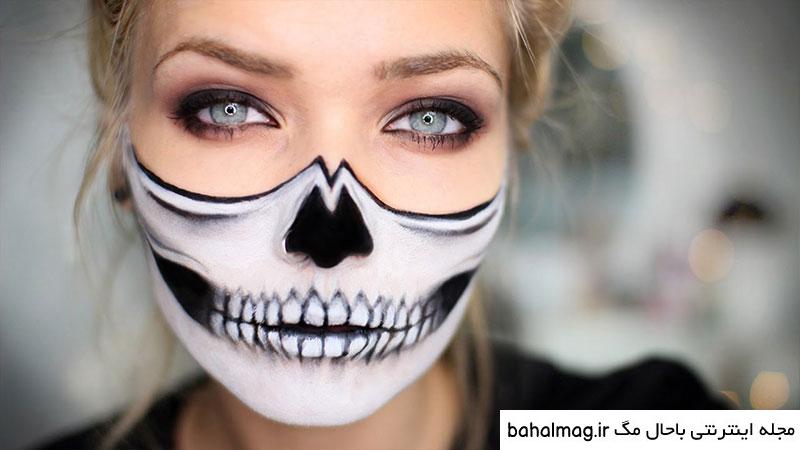عکس نقاشی صورت هالووینی به روز