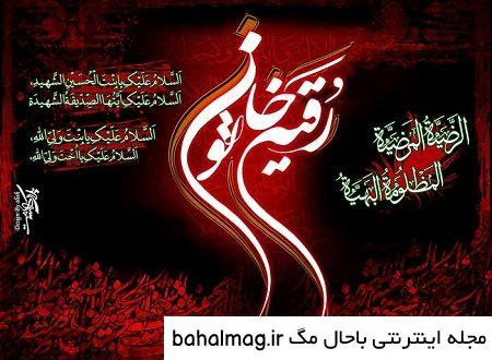 ناب ترین عکس نوشته رحلت حضرت رقیه
