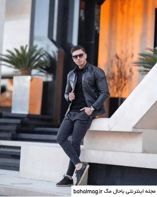 ژست عکس پسرانه ایستاده