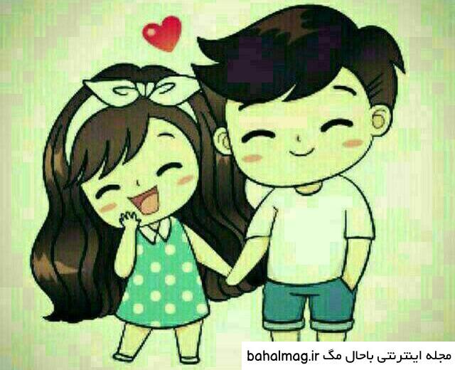 عکس کارتونی عشقی با کیفیت