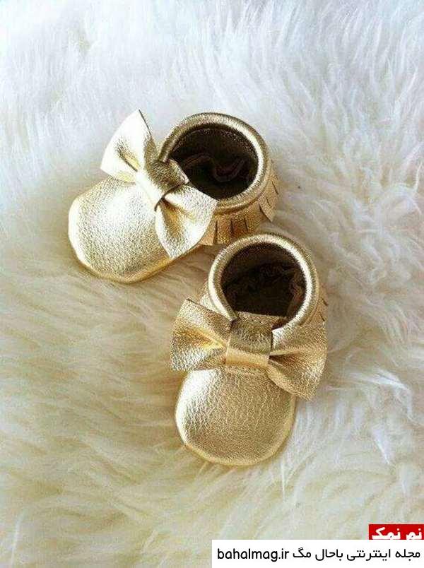 عکس کفش نوزاد دختر