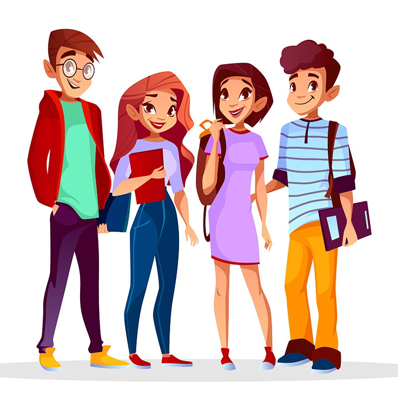 عکس کلاس زبان دخترانه کارتونی تازه