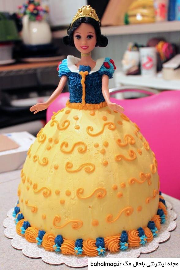 عکس کیک تولد دخترانه عروسک با کیفیت