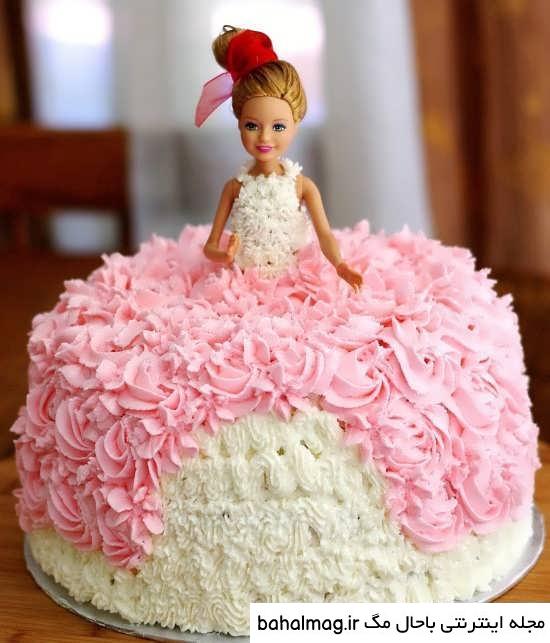 عکس کیک تولد دخترانه عروسک باحال مگ