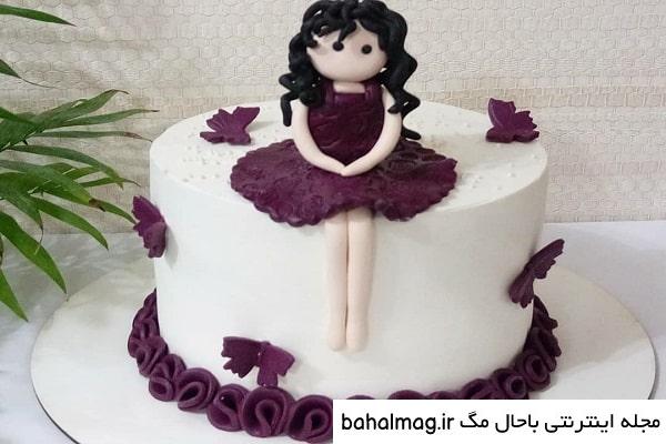 عکس کیک تولد دخترانه عروسک تازه