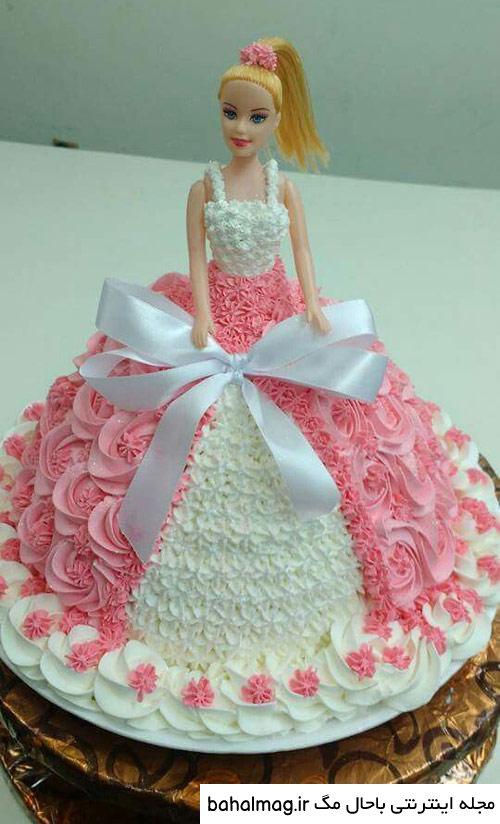 عکس کیک تولد دخترانه عروسک