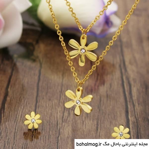 نیم ست دخترانه طلا با قیمت