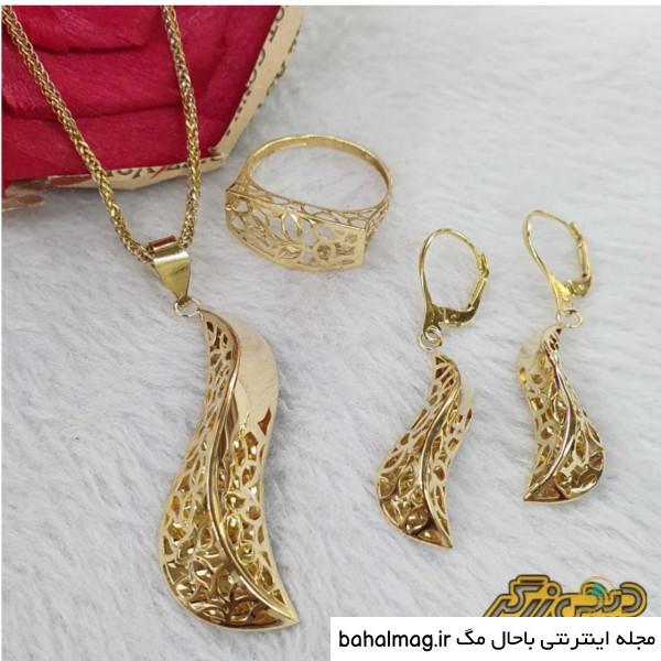 نیم ست طلا دخترانه قیمت مناسب