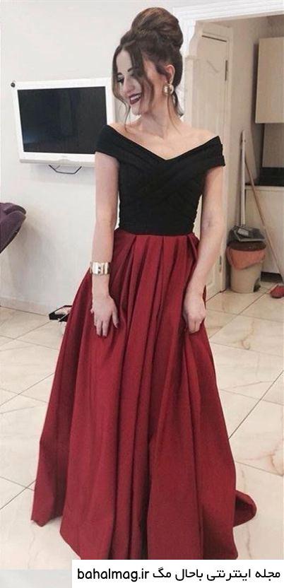 مدل لباس مجلسی ساده بلند دخترانه