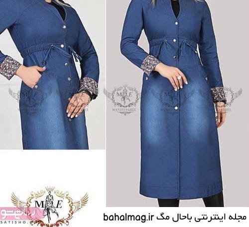جدیدترین مدل مانتو دخترانه لی طرح دار