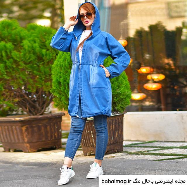 مدل مانتو دخترانه لی طرح دار به روز
