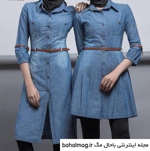 مدل مانتو دخترانه لی طرح دار جدید