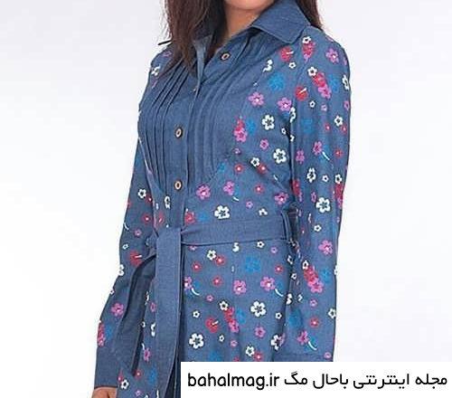 مدل مانتو دخترانه لی طرح دار دانلود