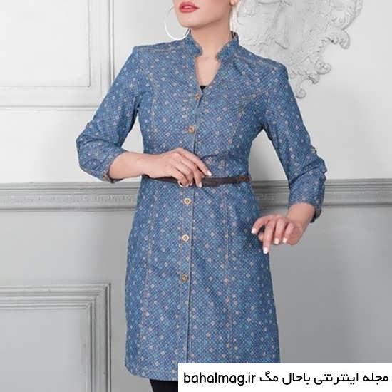 مدل مانتو دخترانه لی طرح دار