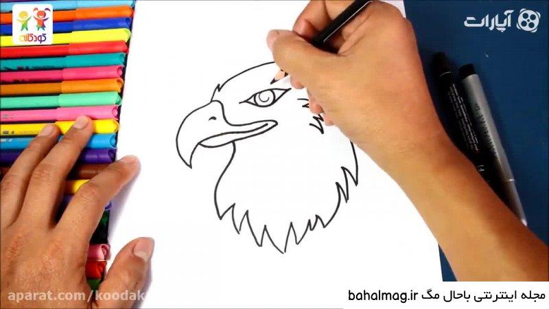  نقاشی ساده عقاب 