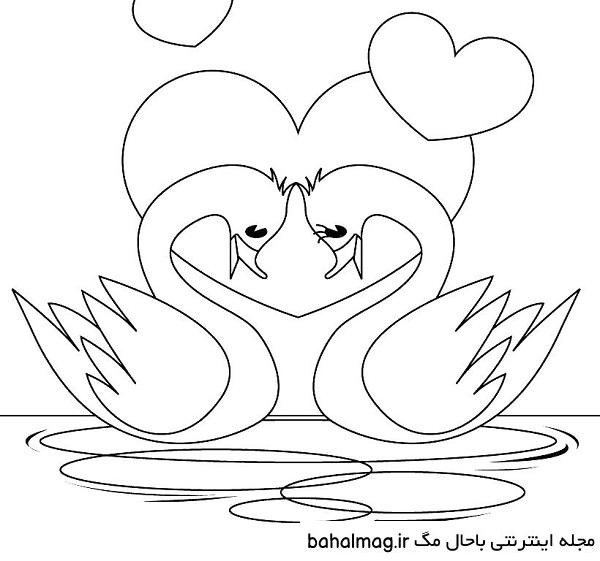 نقاشی-قو-در-اب