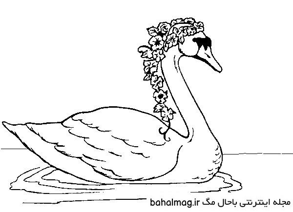 نقاشی-قو-در-دریاچه