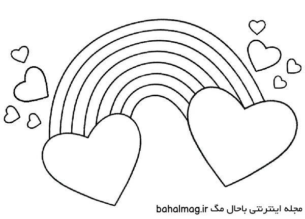 نقاشی گل در قلب