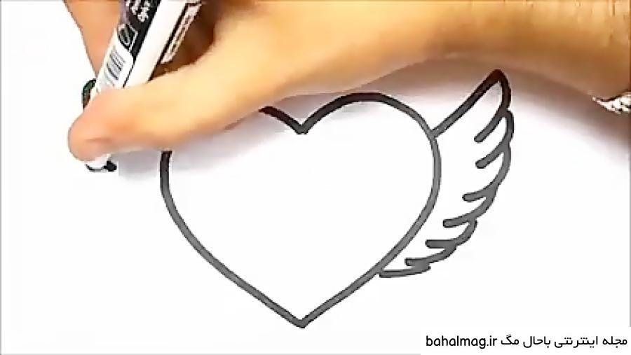 نقاشی گل قلبی به روز