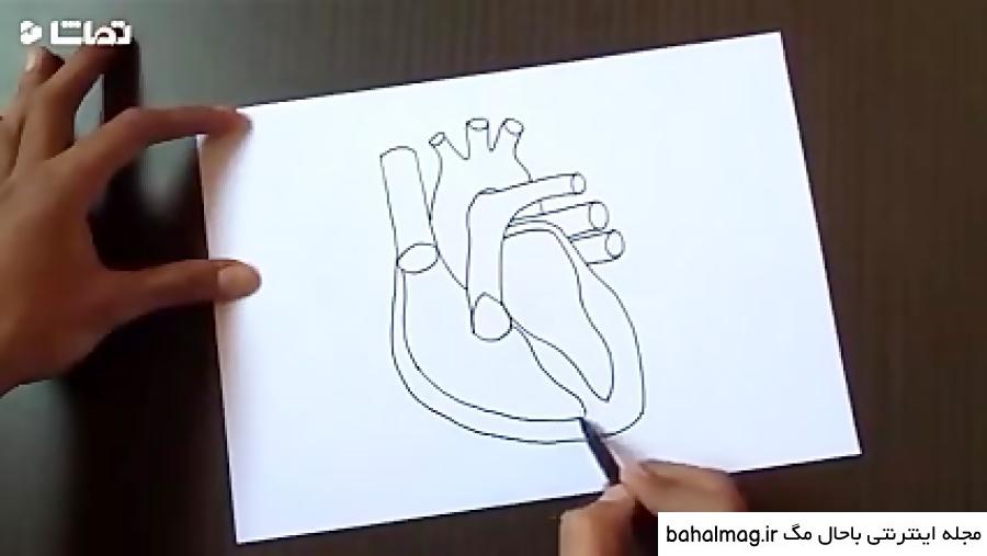 نقاشی گل قلبی خاص