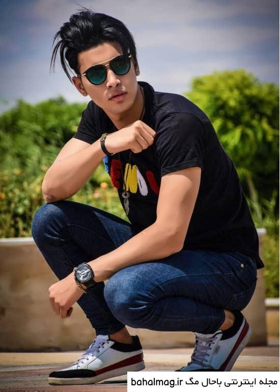 ژست عکاسی پسرانه شاخ