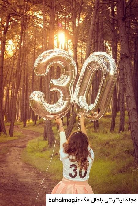 دانلود ژست عکس تولد سی سالگی