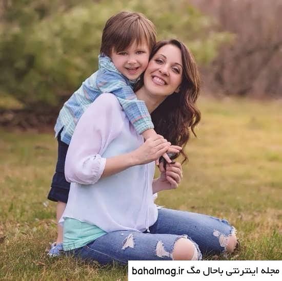 ژست عکس تولد مادر پسری باحال مگ