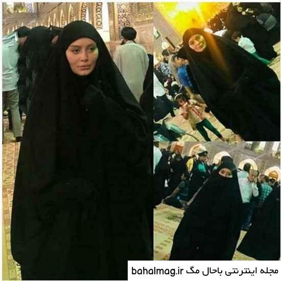 ژست عکاسی در حرم امام رضا