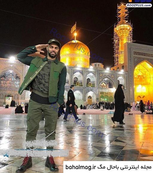 ژست عکس حرم امام رضا
