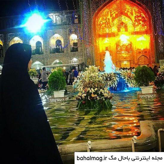 ژست عکس در حرم امام رضا