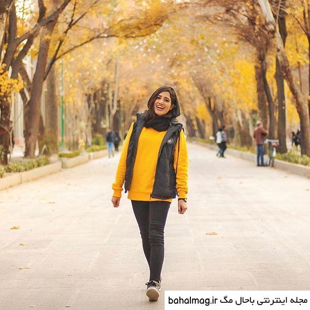 ژست عکس دخترانه ایستاده با کیفیت