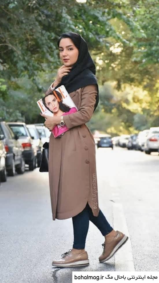 ژست عکس دخترانه ایستاده تازه