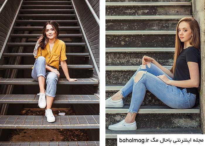 ژست عکس دخترانه ایستاده خاص