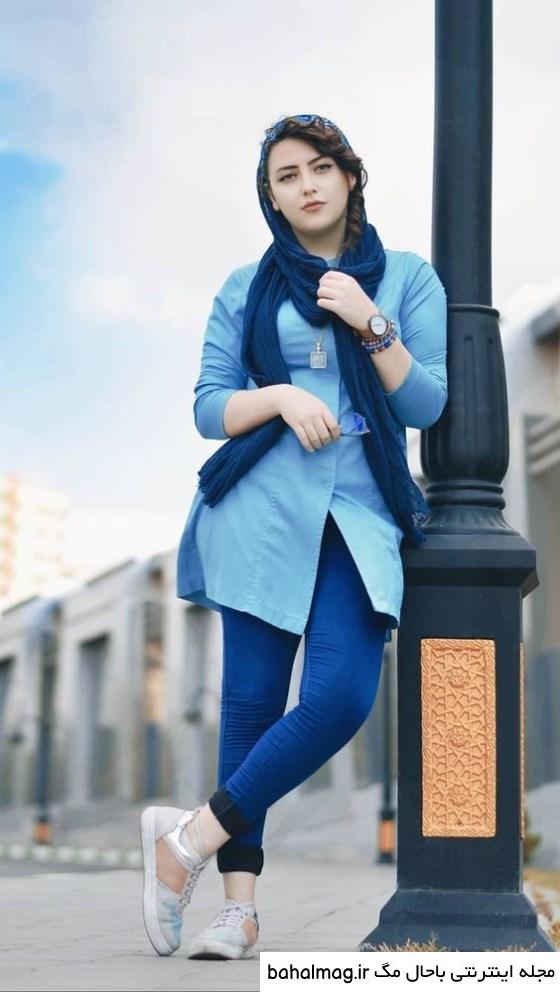 ژست عکس دخترانه ایستاده دانلود