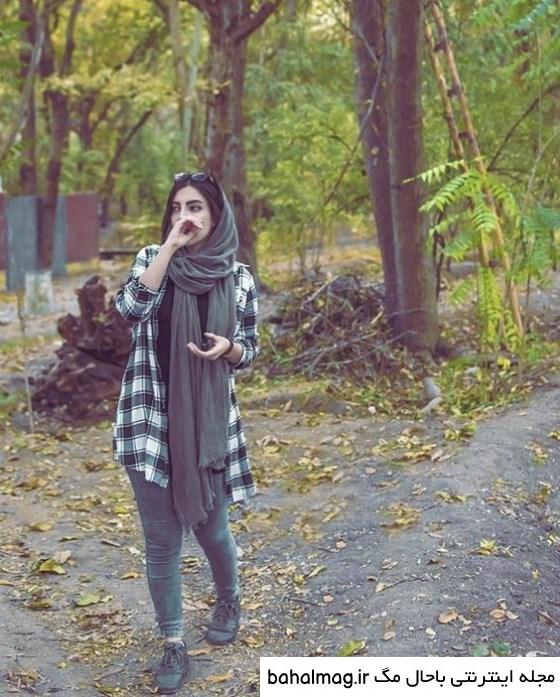 ناب ترین ژست عکس دخترانه تو پارک
