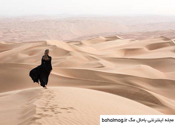 بهترین ژست عکس دخترانه در کویر